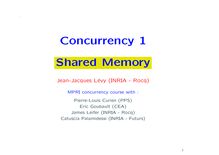 Concurrency 1 : Shared Memory