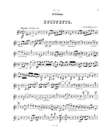 Partition violon 1, Piano quintette No.1, D minor, Widor, Charles-Marie