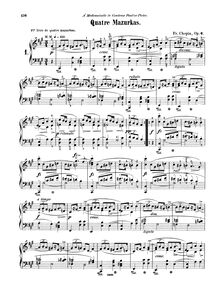 Quatre Mazurkas - Chopin