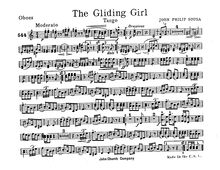 Partition hautbois, pour Giliding Girl, Sousa, John Philip