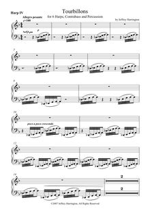 Partition harpe 4, Tourbillons, Harrington, Jeffrey Michael