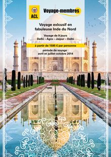 Voyage dans la fabuleuse Inde du Nord - visite de l Inde