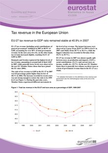 Tax revenue in the European Union