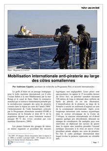 Mise au point - Mobilisation internationale anti-piraterie au ...