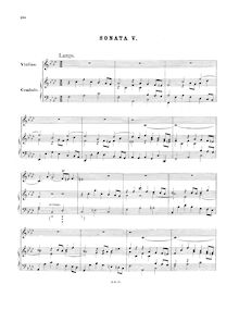 Partition Sonata No.5 en F minor, BWV 1018(avec alternative version, BWV 1018a), 6 violon sonates