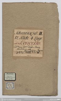 Partition complète, violon Concerto en G minor, G minor, Graun, Johann Gottlieb