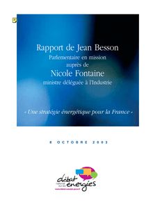 Rapport de Jean Besson Nicole Fontaine