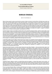 Vies des hommes illustres/Marcus Crassus