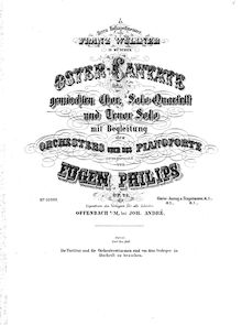 Partition complète, Easter Cantata, Op.22, A major, Philips, Eugen