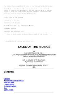 Tales of the Ridings
