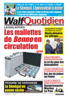Walf Quotidien n°9020 - du mardi 19 avril 2022