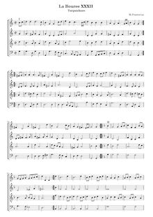 Partition complète (violes de gambe, C clefs), Terpsichore, Musarum Aoniarum
