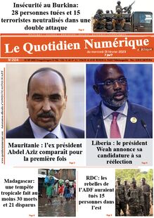 Le Quotidien Numérique d’Afrique N° 2124 - Du mercredi 1er février 2023