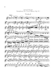 Partition violons I, Symphony No.9, Symfonie č.9, Z nového světa, From the New World