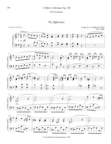Partition 9, Offertoire (G major), L’Office Catholique, Op.148, Lefébure-Wély, Louis James Alfred