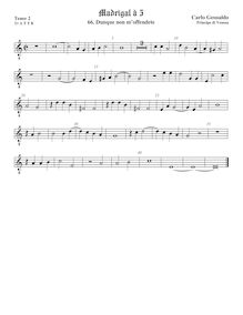 Partition ténor viole de gambe 3, octave aigu clef, Madrigali A Cinque Voci. Quatro Libro par Carlo Gesualdo