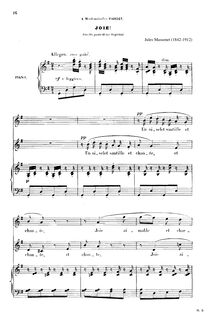 Partition Joie! (G Major: 2 sopranos et piano), 3 Mélodies, deux duos et un trio