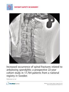 Increased occurrence of spinal fractures related to ankylosing spondylitis: a prospective 22-year cohort study in 17,764 patients from a national registry in Sweden