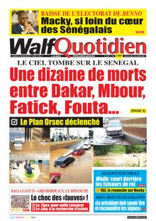 Walf Quotidien n°9109 - Du 6 au 7 août 2022
