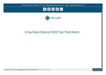 9 YouTube Channel SEO Tips That Work