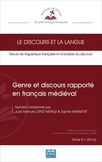 Genre et discours rapporté en français médiéval