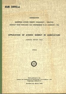 Application of atomic energy in agriculture