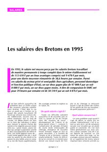 Les salaires des bretons en 1995 (Octant n° 71)