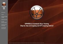UNWRELLA Autodesk Maya Training Step by step unwrapping and ...