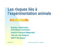 Les risques liés à l'expérimentation animale