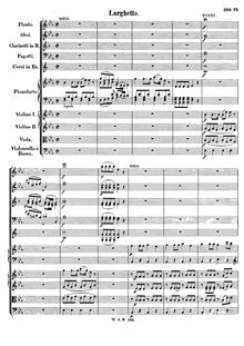 Partition , Larghetto, Piano Concerto No.24, C minor, Mozart, Wolfgang Amadeus