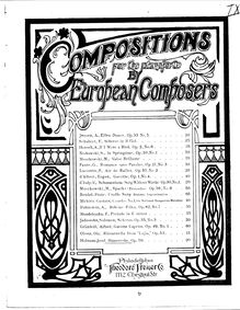 Partition complète, Humoreske, Op.59, Hofmann, Józef