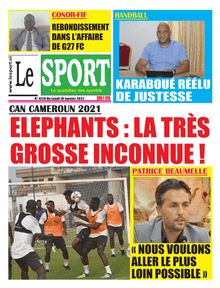 Le Sport n°4728 – Lundi 10 janvier 2022