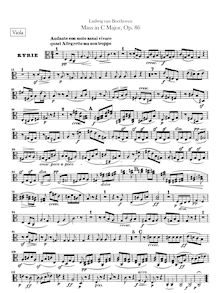 Partition altos, Mass en C, Op.86, C major, Beethoven, Ludwig van