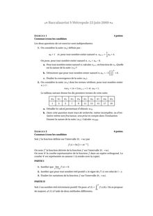 Sujet du bac S 2009: Mathématique Spécialité