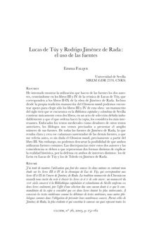 Lucas de Túy y Rodrigo Jiménez de Rada : el uso de las fuentes - article ; n°1 ; vol.26, pg 151-161