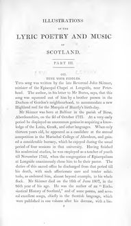 Partition , partie III, pour Scots Musical Museum, Folk Songs, Scottish