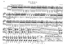 Partition de piano, Zampa, ou La fiancée de marbre, Opéra comique en trois actes par Ferdinand Hérold