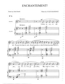 Partition complète (B♭ Major: medium voix et piano), Enchantement!