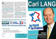 Carl Lang : Le parti de la France