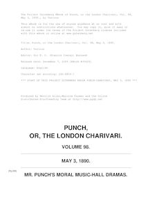 Punch, or the London Charivari, Vol. 98, May 3, 1890.