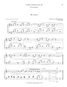 Partition 8, Verset (A minor), L’Office Catholique, Op.148, Lefébure-Wély, Louis James Alfred