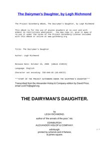 The Dairyman s Daughter