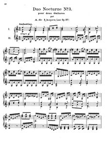 Partition No.3, 6 Duo nocturnes, Op.37, Lhoyer, Antoine de