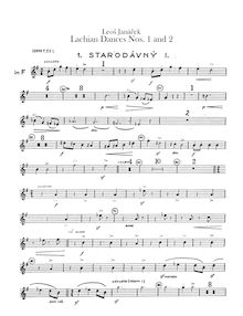 Partition cor 1, 2, 3, 4, Lašské Tance, Janáček, Leoš