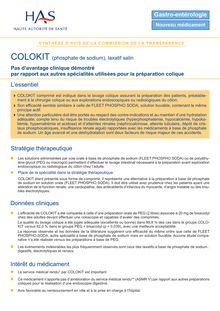 COLOKIT - Synthèse d avis COLOKIT - CT-8106