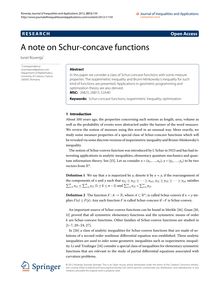 A note on Schur-concave functions