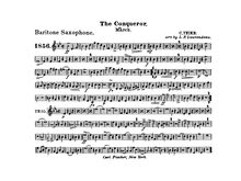 Partition baryton Saxophone (E♭), Graf Zeppelin, The Conqueror, Teike, Carl