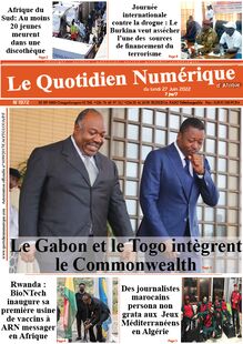 Le Quotidien Numérique d’Afrique n°1972 - Du lundi 27 juin 2022