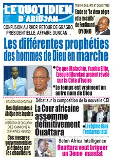 Le Quotidien d’Abidjan n°2885 - Du jeudi 16 juillet 2020