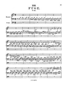 Partition complète, Fugue en G major, Fuga alla Giga, G major, Bach, Johann Sebastian par Johann Sebastian Bach
